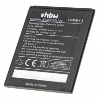 Batteria per Wiko Jerry 2 / Jerry 3 / Tommy 3, 2500 mAh