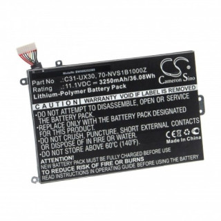 Batteria per Asus Zenbook UX30 / UX30KA / UX30KU, C31UX30, 3250 mAh