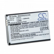 Batteria per ZTE Jazz Super 4G LTE WiFi / MF673, 2200 mAh