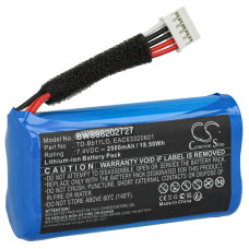 Batteria per LG Xboom Go PK7 / Music Flow P7, 2500 mAh Batteria per LG Xboom Go PK7 / Music Flow P7, 2500 mAh