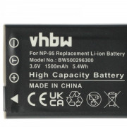 Batteria NP-95 per Fuji Finepix F30 / X30 / X100, 1500 mAh