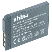 Batteria NP-BD1 per Sony Cybershot DSC-T2 / DSC-T900 / DSC-TX1, 500 mAh Batteria NP-BD1 per Sony Cybershot DSC-T2 / DSC-T900 / DSC-TX1, 500 mAh