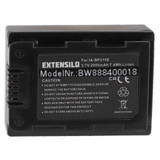 Batteria IA-BP210E per Samsung HMX-S10 / HMX-H200 / SMX-F40, 2000 mAh Batteria IA-BP210E per Samsung HMX-S10 / HMX-H200 / SMX-F40, 2000 mAh