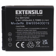 Batteria IA-BH125C per Samsung HMX-R10 / Pentax Optio X90, 1050 mAh