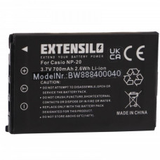 Batteria NP-20 per Casio Exilim EX-M1 / EX-Z3 / EX-S3, 700 mAh Batteria NP-20 per Casio Exilim EX-M1 / EX-Z3 / EX-S3, 700 mAh