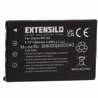 Batteria NP-20 per Casio Exilim EX-M1 / EX-Z3 / EX-S3, 700 mAh