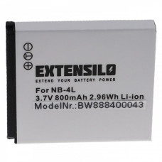 Batteria NB-4L per Canon IXUS 30 / 40 / 50 / 55, 800 mAh