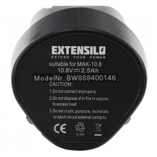 Batteria per Makita BL1013, 10.8 V, 2.5 Ah Batteria per Makita BL1013, 10.8 V, 2.5 Ah