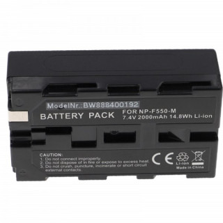 Batteria NP-F550 / NP-F750 per Sony CCD-RV100 / CCD-RV200, 2000 mAh Batteria NP-F550 / NP-F750 per Sony CCD-RV100 / CCD-RV200, 2000 mAh