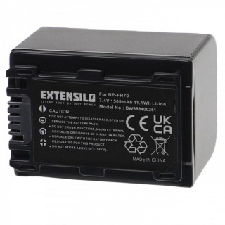Batteria NP-FH70 per Sony DCR-DVD908E / DCR-HC47 / HDR-CX11E, 1500 mAh