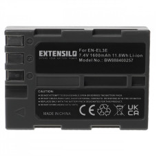 Batteria EN-EL3 / EN-EL3A / EN-EL3E per Nikon D50 / D70 / D80 / D90, 1600 mAh