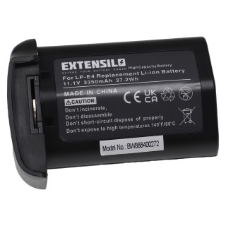 Batteria LP-E4 per Canon EOS 1D C / EOS 1Ds Mark III / EOS 1D Mark IV, 3350 mAh