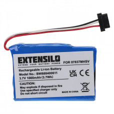 Batteria per Becker Traffic Assist 107 / Z200 / Z205, 1000 mAh Batteria per Becker Traffic Assist 107 / Z200 / Z205, 1000 mAh