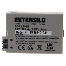 Batteria LP-E8 per Canon EOS 550D / EOS 600D / EOS 650D / EOS 700D, 1100 mAh Batteria LP-E8 per Canon EOS 550D / EOS 600D / EOS 650D / EOS 700D, 1100 mAh