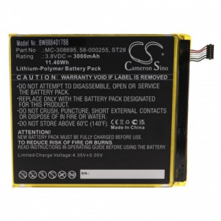 Batteria per Amazon Kindle Fire HD 10, 3000 mAh