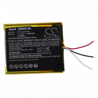 Batteria per Sandisk Sansa Clip Zip / Clip Plus, 260 mAh