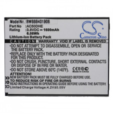 Batteria per Archos 50d Helium, 1600 mAh