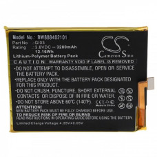Batteria per Gigaset GS53 / Me Pure, 3200 mAh