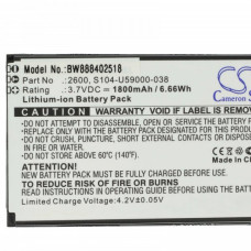 Batteria per Wiko Sunny 2 Plus, 1800 mAh