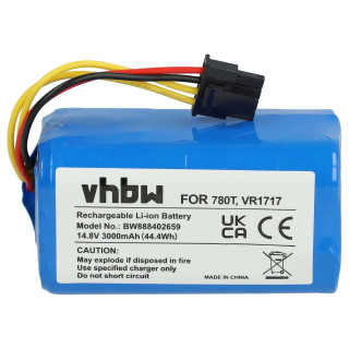 Batteria per Proscenic 780T / 790T / Vileda VR302, senza alloggio, 3000 mAh