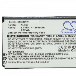 Batteria per Beafon AL560, 1600 mAh