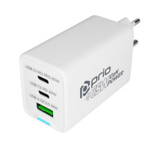 Caricabetterie / alimentatore USB-A / USB-C, GaN, PD, 65 W
