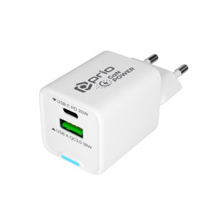 Caricabetterie / alimentatore USB-A / USB-C, GaN, PD, 20 W