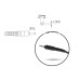 Alimentatore per notebook Acer / Asus / Samsung, 45W / 19V / 2,37A / 3,0mm x 1,1mm