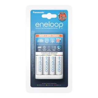 Caricabatterie per batterie NiMH Panasonic BQ-CC55E in 4 baterije Eneloop AA