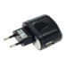 Caricabatterie / adattatore USB, universale, nero, 1A