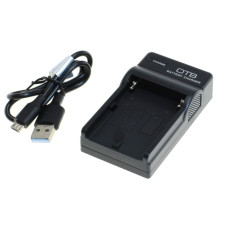 Alimentatore per batteria Sony NP-FM50 / NP-FM70 / NP-FM90 / NP-FM500H, MicroUSB