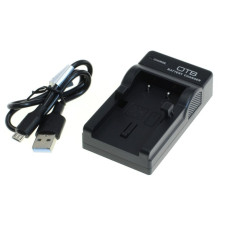 Alimentatore per batteria Olympus LI-10B / Sanyo DB-L10, MicroUSB
