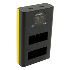 Alimentatore per batteria GoPro Hero 13, MicroUSB, doppio