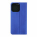 Copertura pieghevole per Apple iPhone 13 di pelle artificiale, blu-nero