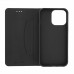 Copertura pieghevole per Apple iPhone 13 di pelle artificiale, blu-nero