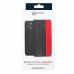 Copertura pieghevole per Apple iPhone 13 di pelle artificiale, rosso-nero