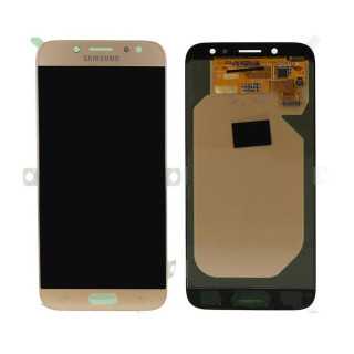Vetro e schermo LCD per Samsung Galaxy J7 (2017) / SM-J730, originale (OEM), oro