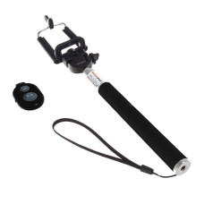 Asta per selfie, bluetooth, nera
