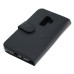 Copertura pieghevole per Samsung Galaxy S9+ / SM-G965F di pelle artificiale, nera
