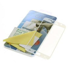 Proteggi schermo in vetro temperato per iPhone 8 Plus, Full Cover 3D, bianco