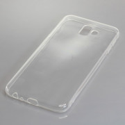 Cover silicone per Samsung Galaxy J6 Plus, trasparente
