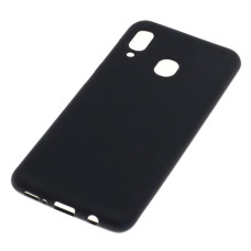 Cover silicone per Samsung Galaxy A20, nero