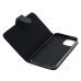 Copertura pieghevole per Apple iPhone 12 Pro Max di pelle artificiale, nera
