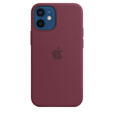 Cover silicone per Apple iPhone 12 Mini, plum, originale