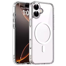 Cover silicone per Apple iPhone 16 Plus, Magsafe, trasparente