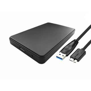 Custodia esterna per disco HDD/SSD 2.5" USB 3.0, nero