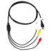 Adattatore audio/video da USB a 3 x RCA Adattatore audio/video da USB a 3 x RCA