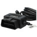 Adattatore / caricabatterie da OBD2 a mini-USB per fotocamere, navigatori GPS e smartphone, 3,5 m Adattatore / caricabatterie da OBD2 a mini-USB per fotocamere, navigatori GPS e smartphone, 3,5 m